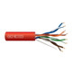 Genesis 23/4 Cat 6 Plus Unshielded (U/UTP) Riser Networking Cable - Reel-in-a-Box, 1000ft, Red - 50922104 Genesis 23/4 Cat 6 Plus Unshielded (U/UTP) Riser Networking Cable - Reel-in-a-Box, 1000ft, Red - 50922104